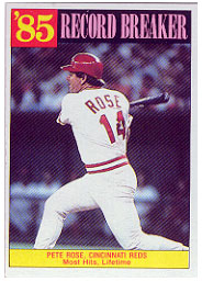 1986 Topps Baseball Cards      206     Pete Rose RB